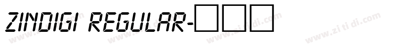 zinDigi Regular字体转换